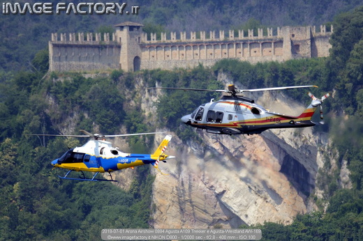 2018-07-01 Arona Airshow 0884 Agusta A109 Trekker e Agusta-Westland AW-169